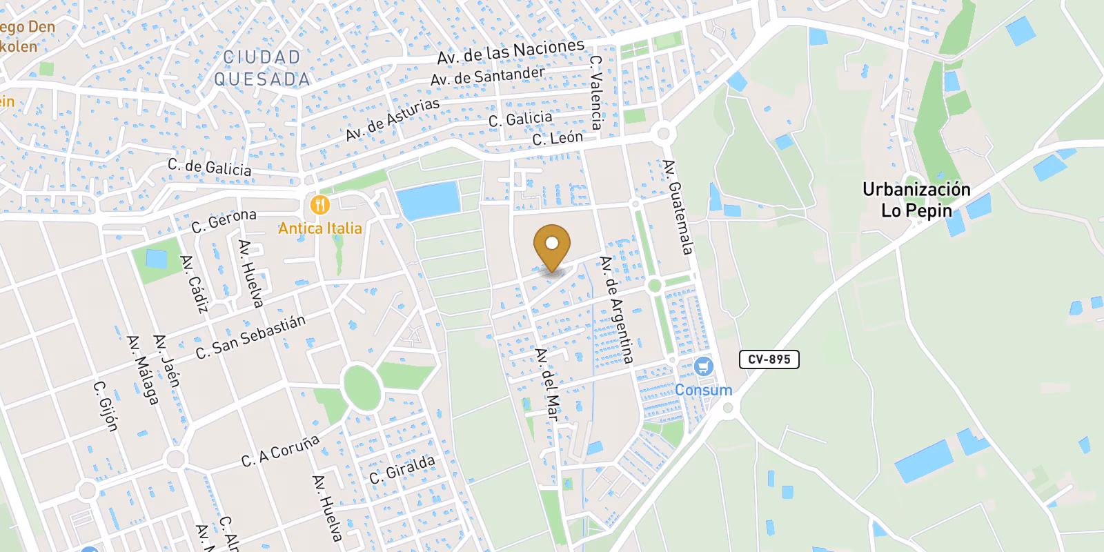 Mapa — Villa en Ciudad Quesada, Rojales