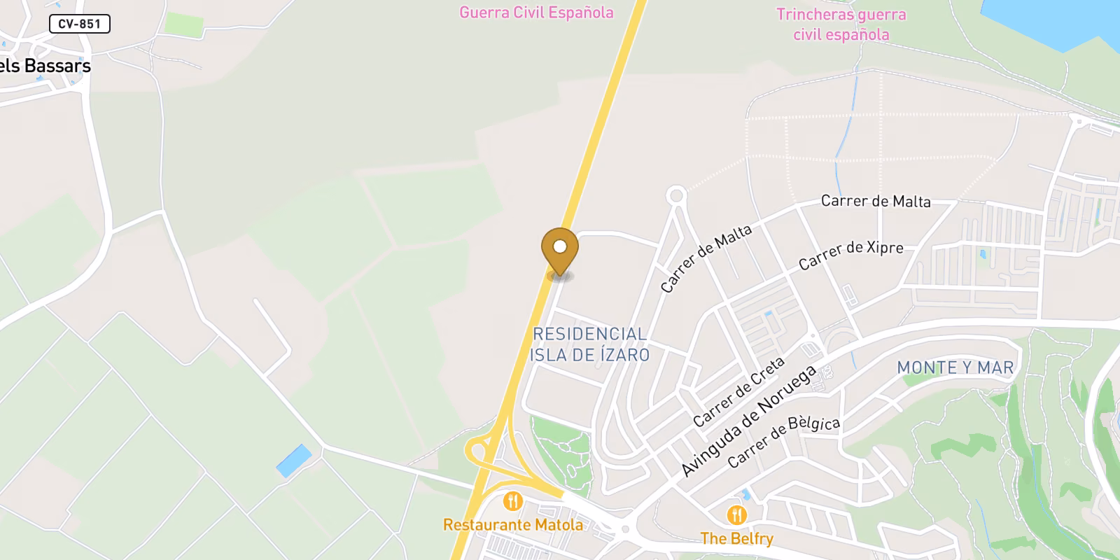 Mapa — Adosados en Gran Alacant, Gran Alacant
