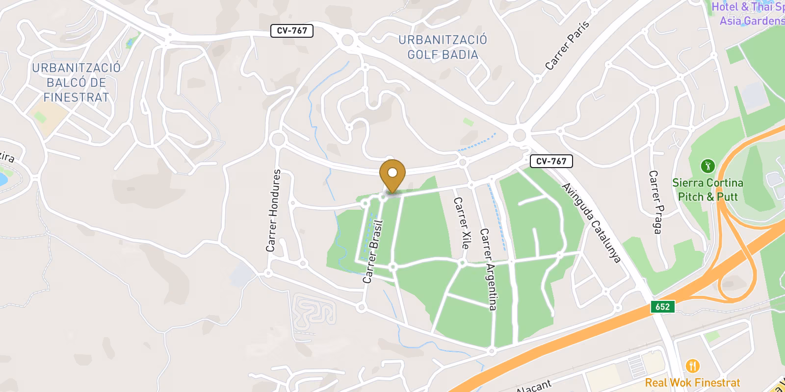 Mapa — Villas de Lujo de Obra Nueva en Finestrat con Vistas al Mar