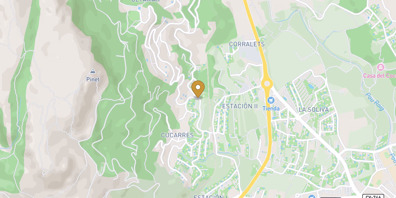 Mapa — Villas en Cucarrés, Calpe