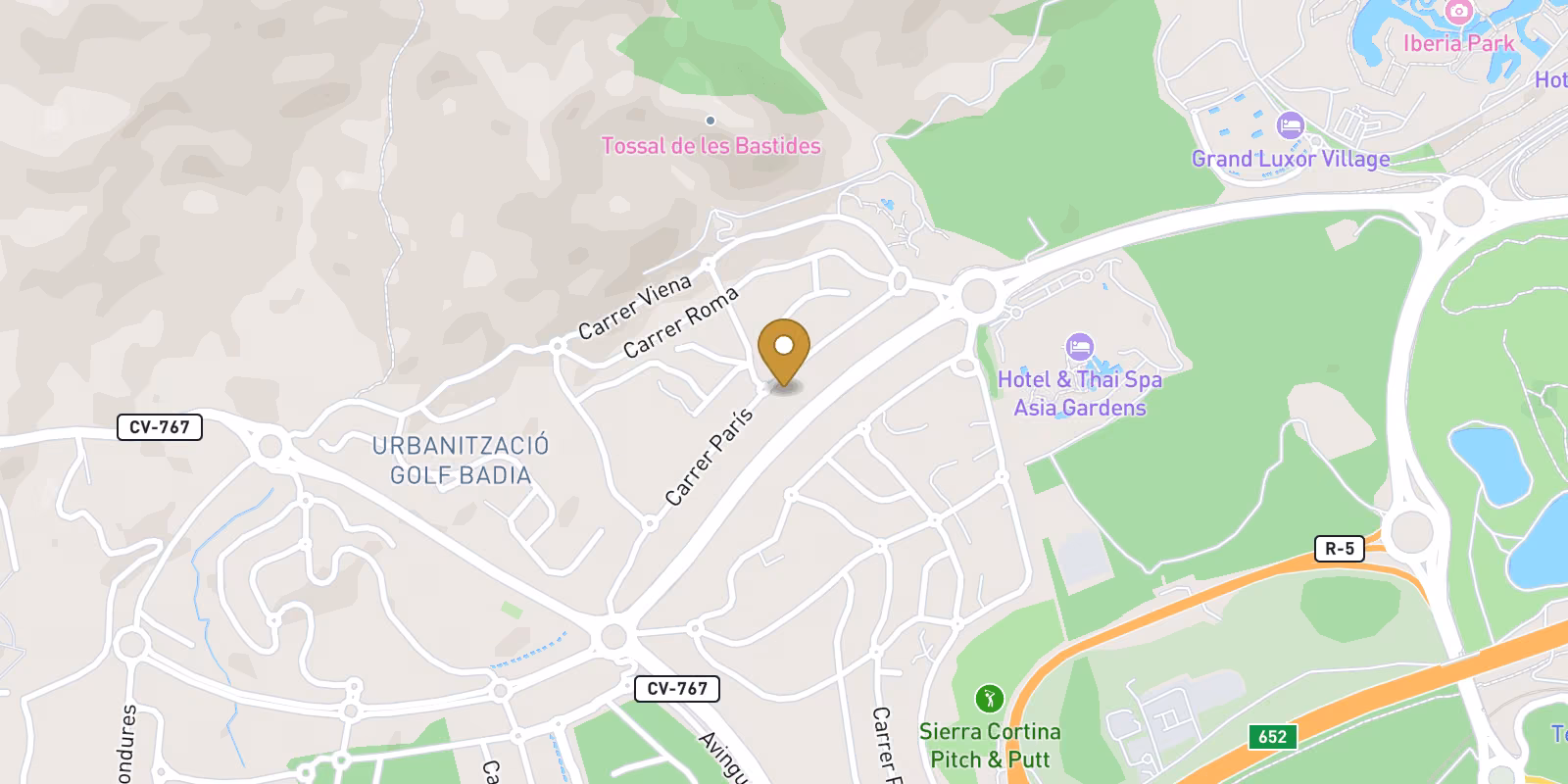 Mapa — Villa en Sierra Cortina, Finestrat