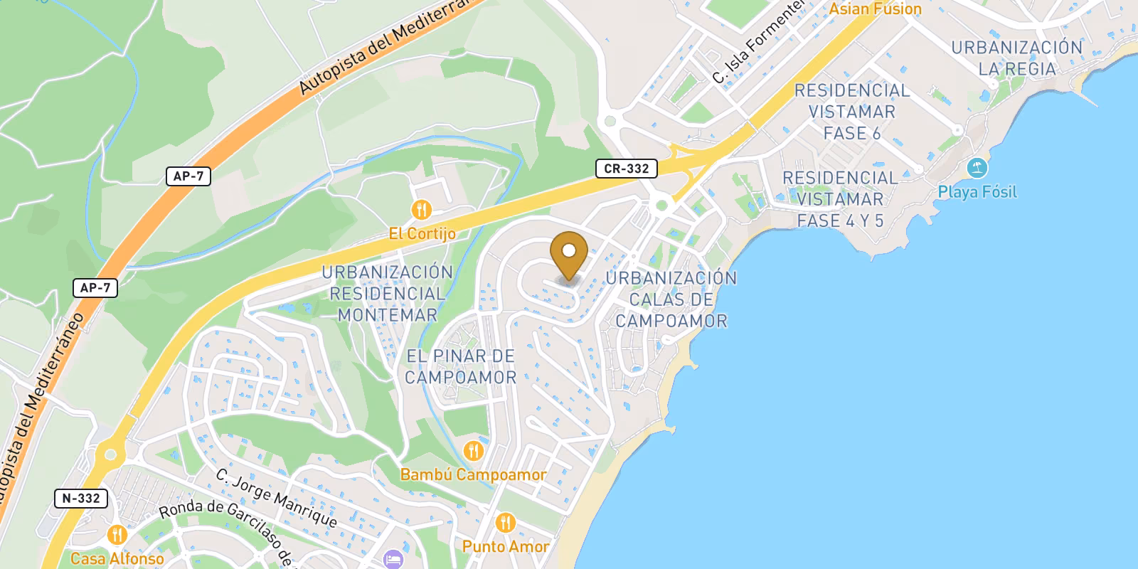 Mapa — Villa de lujo en Campoamor, Orihuela Costa