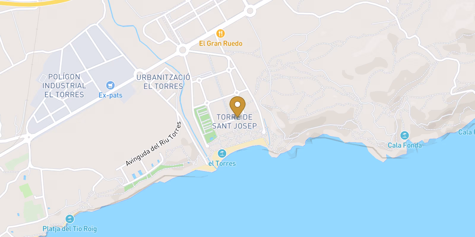 Mapa — Plantas bajas en Playa Les Torres, Villajoyosa