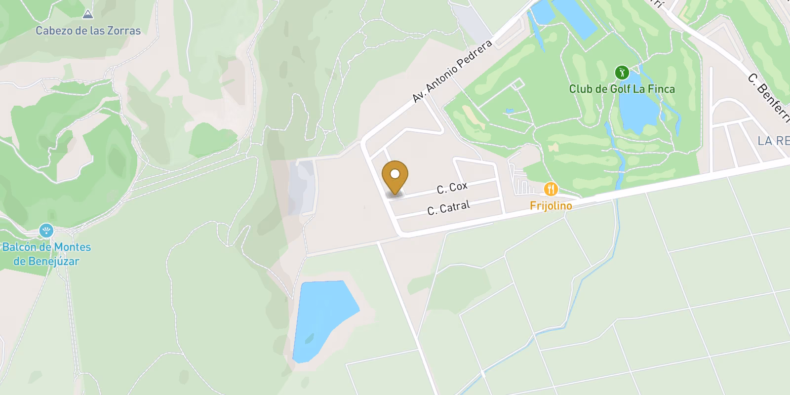 Mapa — Villas y bungalow en La Finca Golf, Algorfa