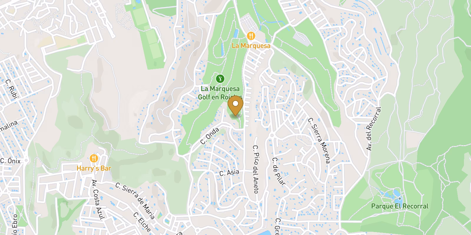 Mapa — Villas en Golf La Marquesa (Ciudad Quesada), Rojales