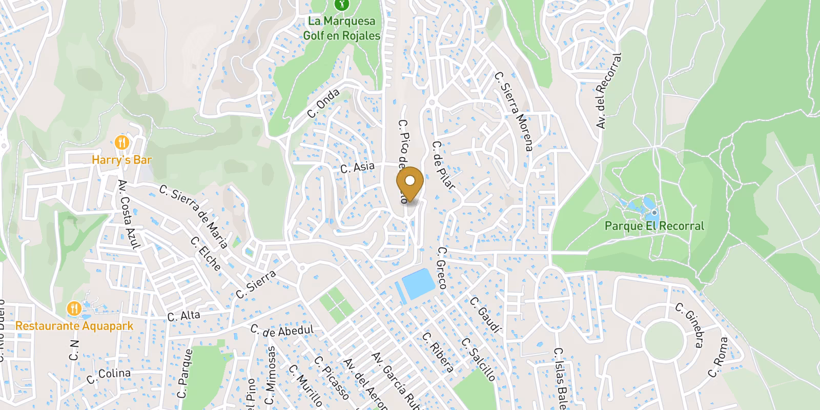 Mapa — Villas en Golf La Marquesa (Ciudad Quesada), Ciudad Quesada