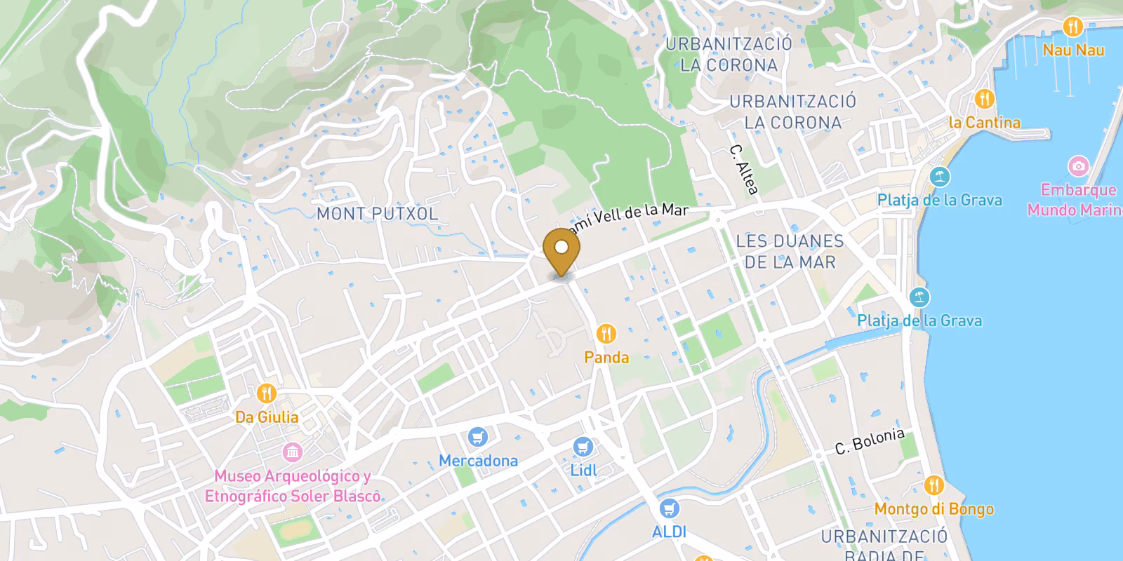 Mapa — Áticos en Centro, Jávea Xàbia