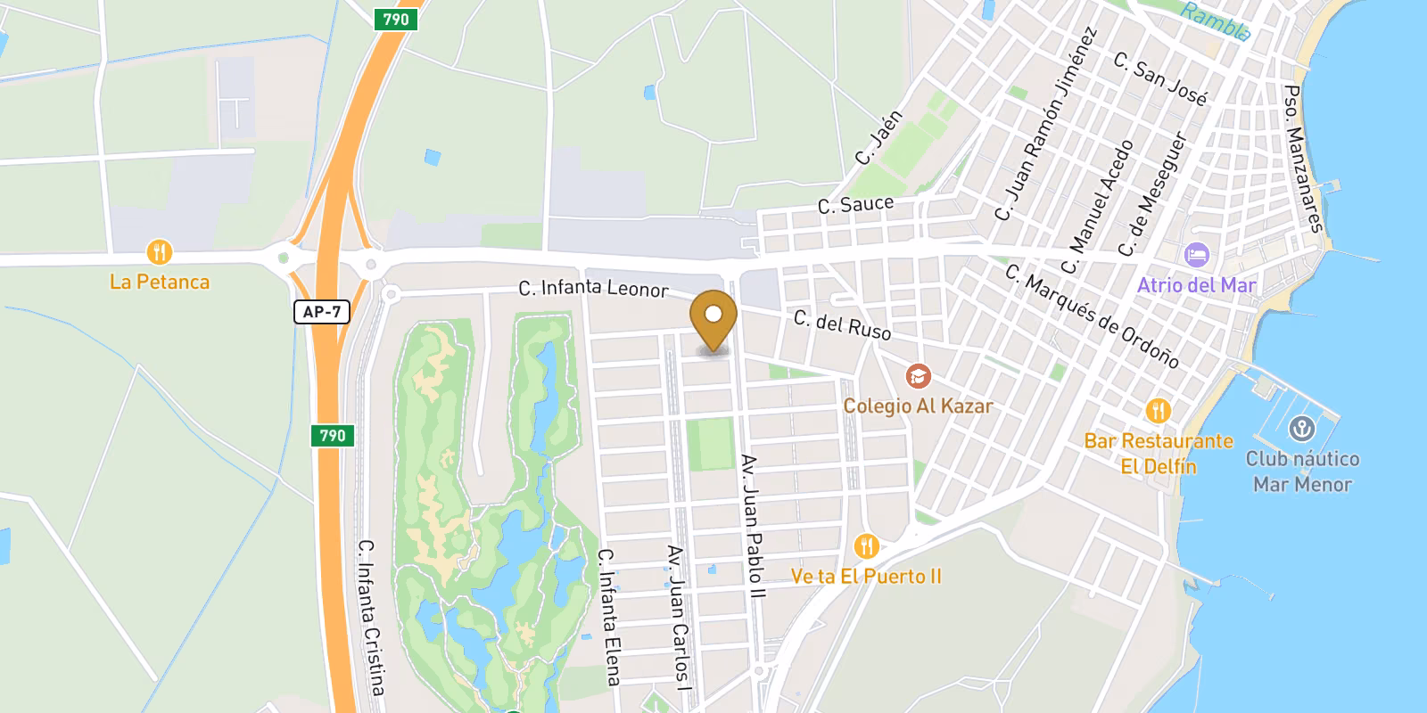 Mapa — Villas de Obra Nueva en los Alcazares