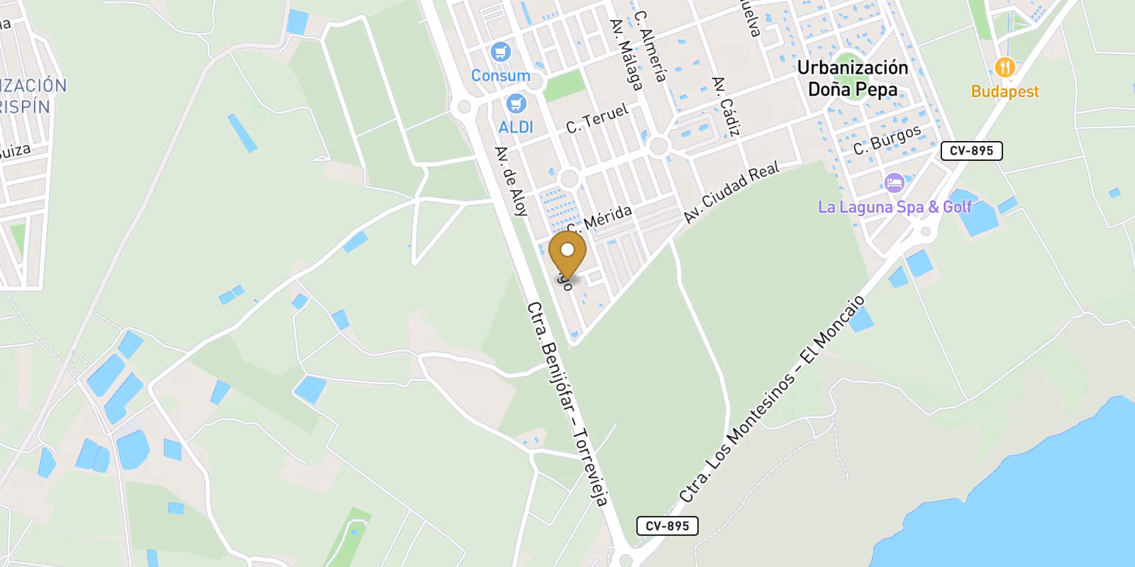 Mapa — Villas en Ciudad Quesada, Rojales