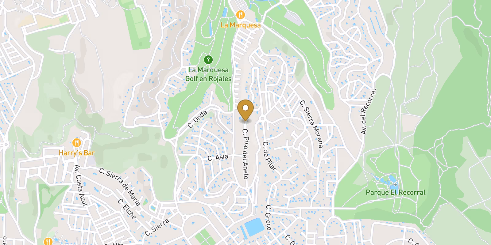 Mapa — Villas en Golf La Marquesa (Ciudad Quesada), Rojales