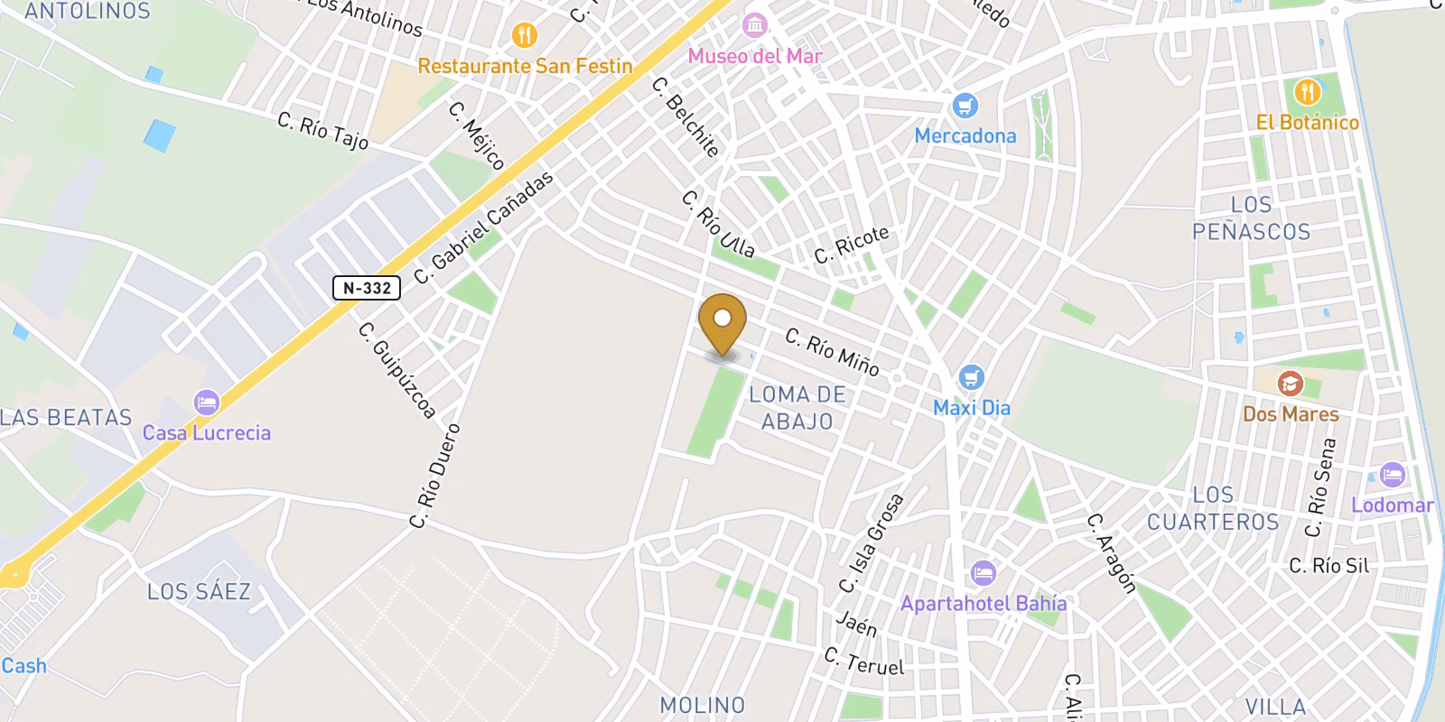 Mapa — Villas modernas de nueva construcción en venta en San Pedro del Pinatar cerca de la playa