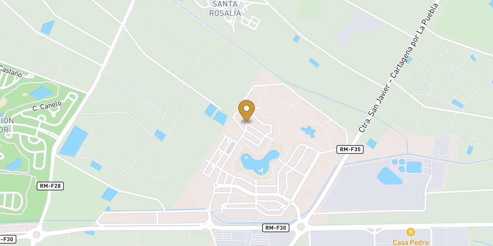 Mapa — Apartamentos de Obra Nueva en Complejo Privado en la Provincia de Murcia