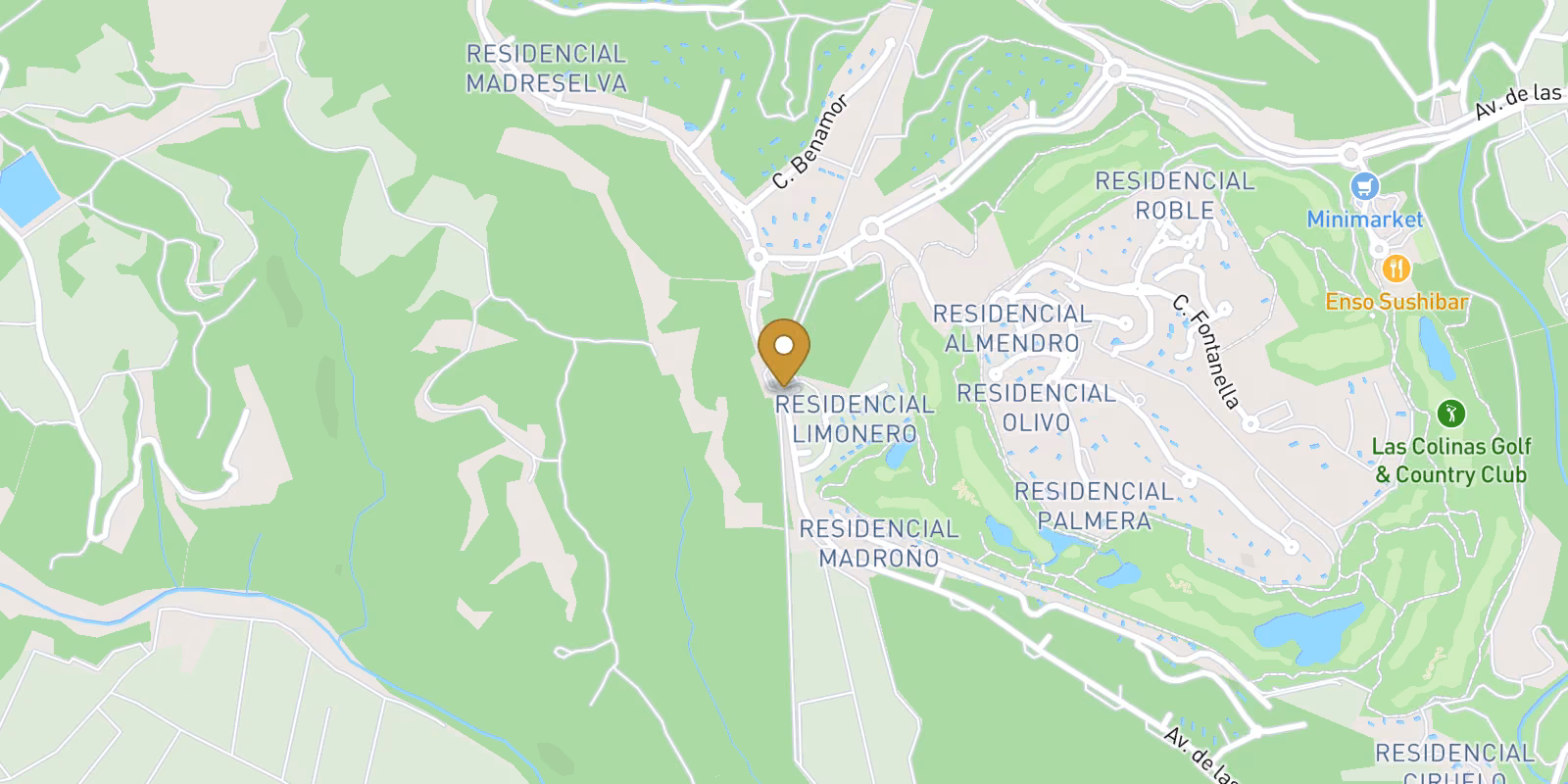 Mapa — Ático en Las Colinas Golf, Orihuela