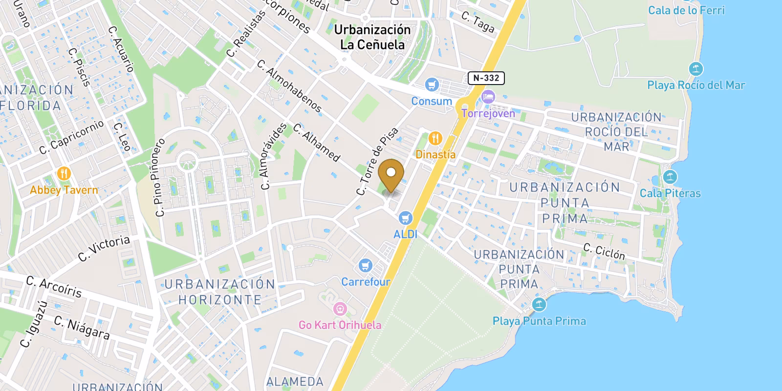 Mapa — Villa de obra nueva en Punta Prima, Orihuela Costa