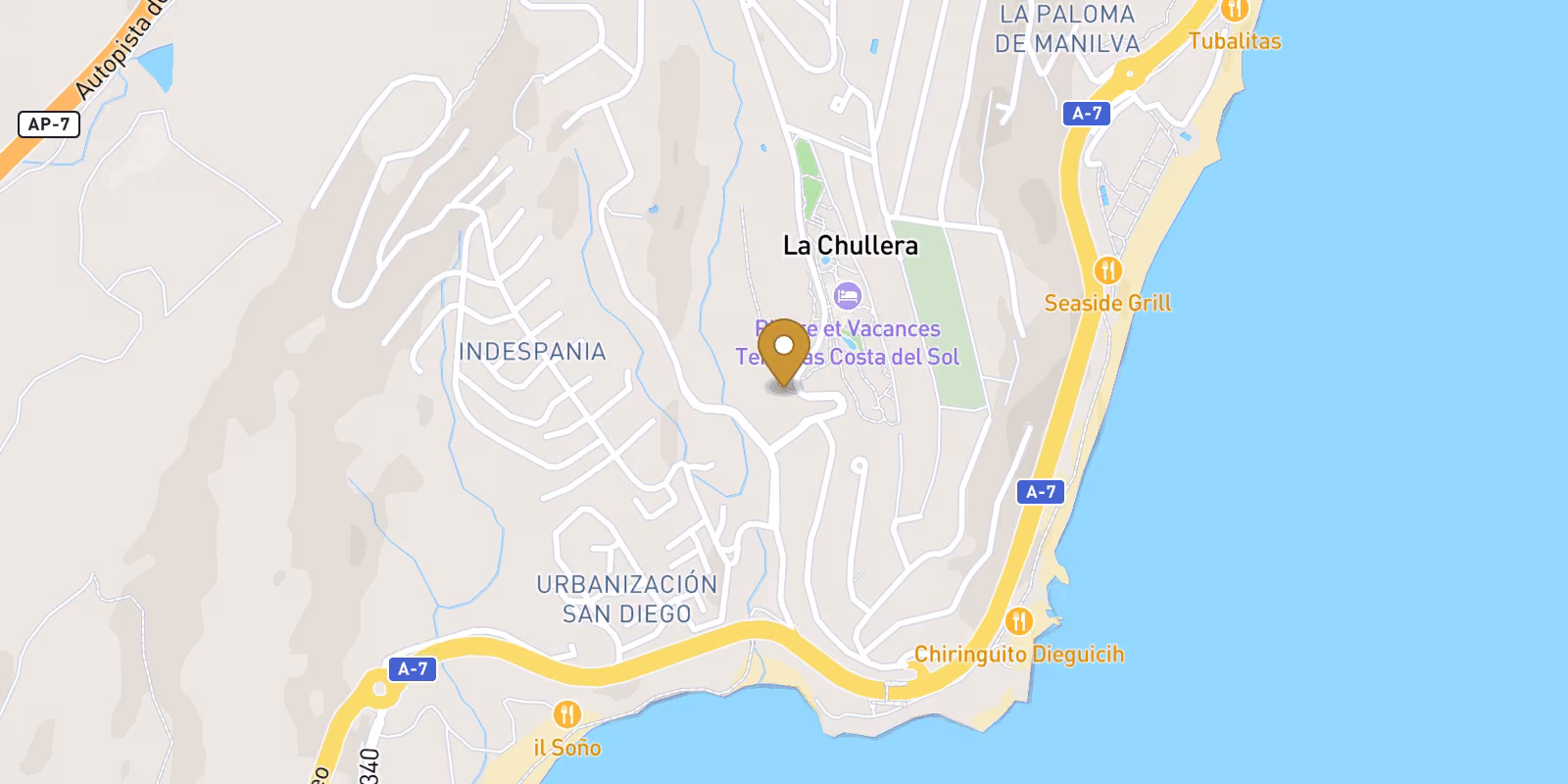 Mapa — Adosados de Obra Nueva con Vistas al Mar en Manilva