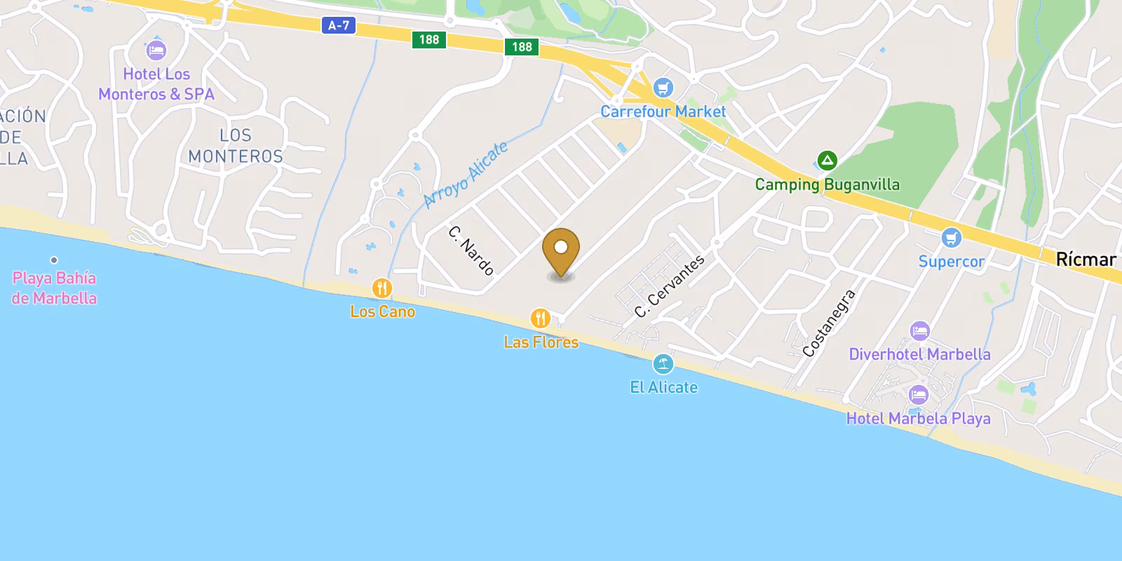 Mapa — Nuevo Complejo Residencial de Lujo en Primera Linea de Playa Cerca de Marbella