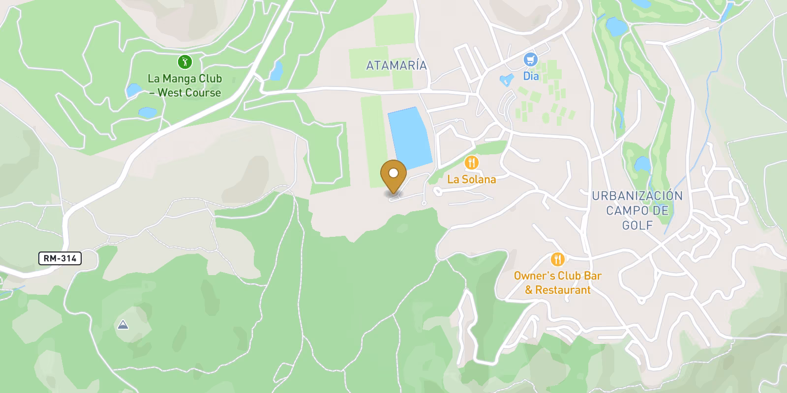 Mapa — Residencial de Obra Nueva en la Manga Club Resort