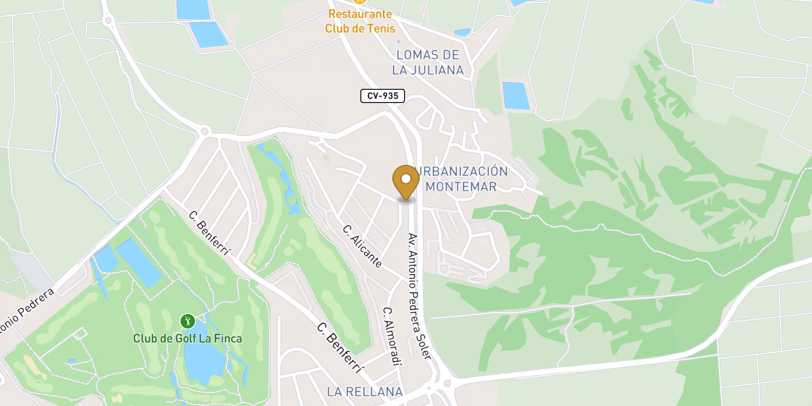 Mapa — Villa en La Finca Golf, Algorfa