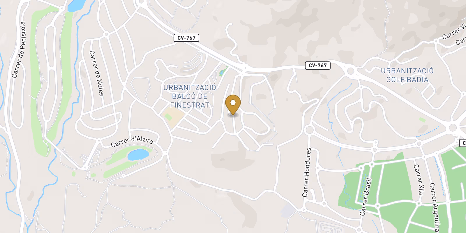 Mapa — Villa de 4 dormitorios en Balcón de Finestrat