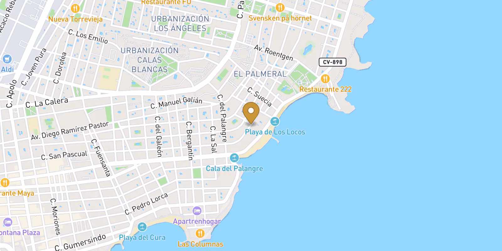 Mapa — Áticos en Playa de Los Locos, Torrevieja