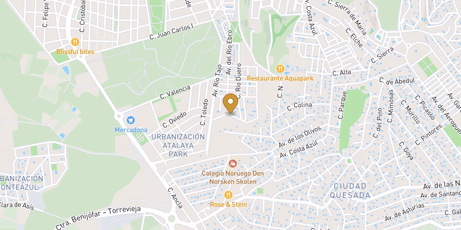 Mapa — Villas en Atalaya Park, Rojales