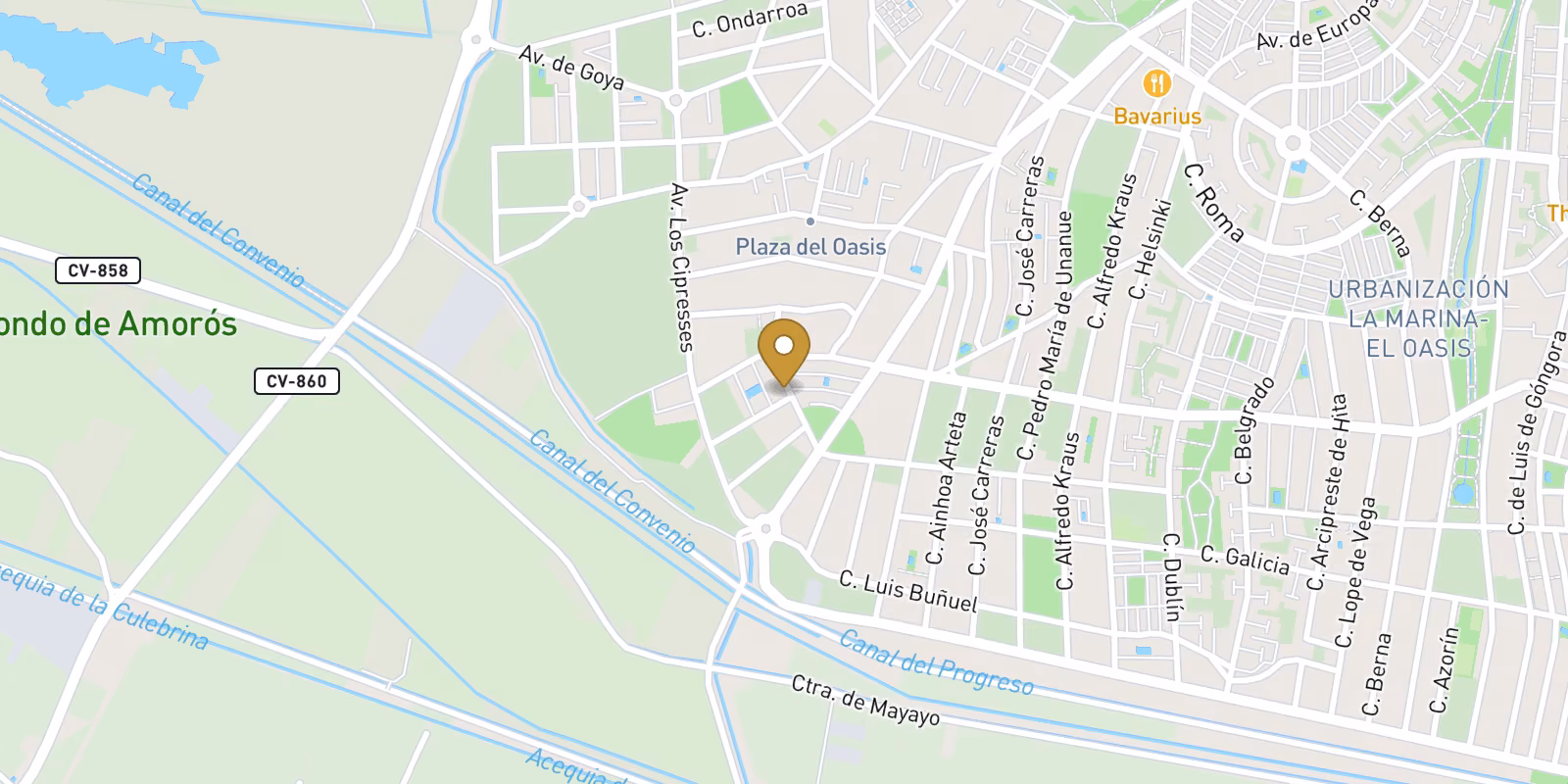 Mapa — Villas en El Oasis, San Fulgencio