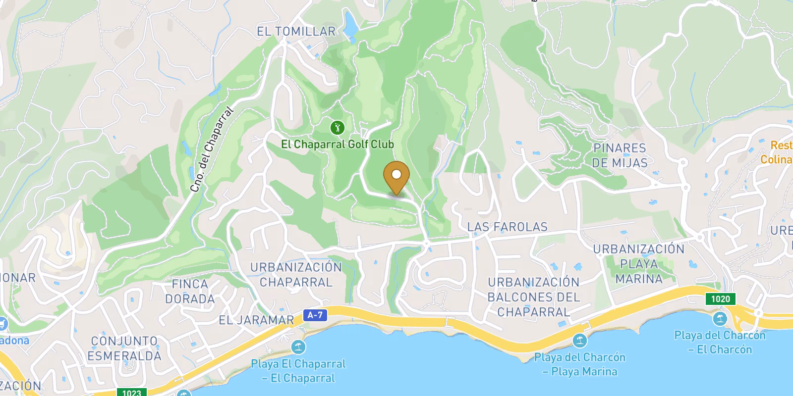 Mapa — Adosados de Obra Nueva en las Lagunas de Mijas