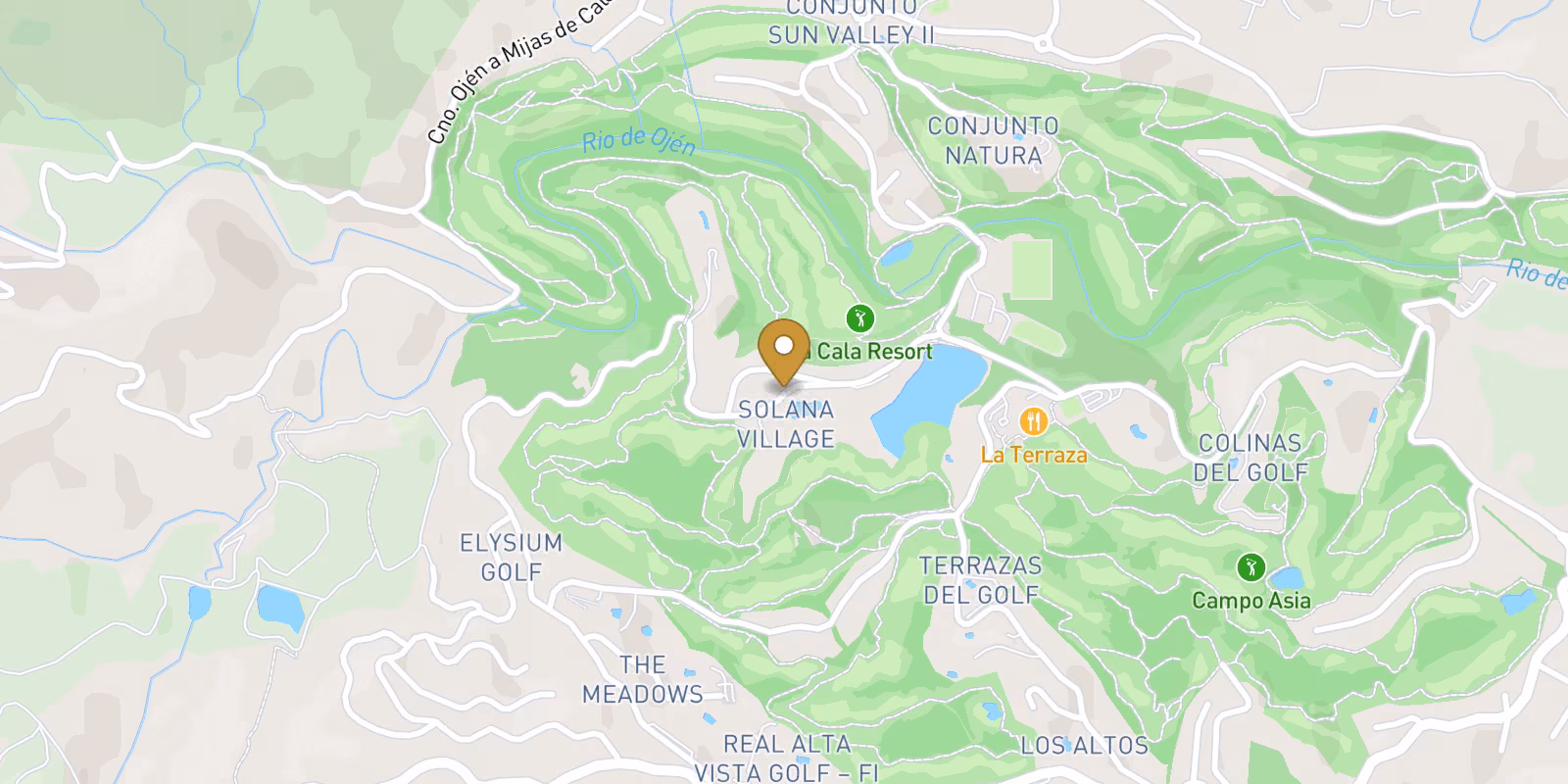 Mapa — Complejo Residencial de Obra Nueva en la Cala Golf Resort, Mijas