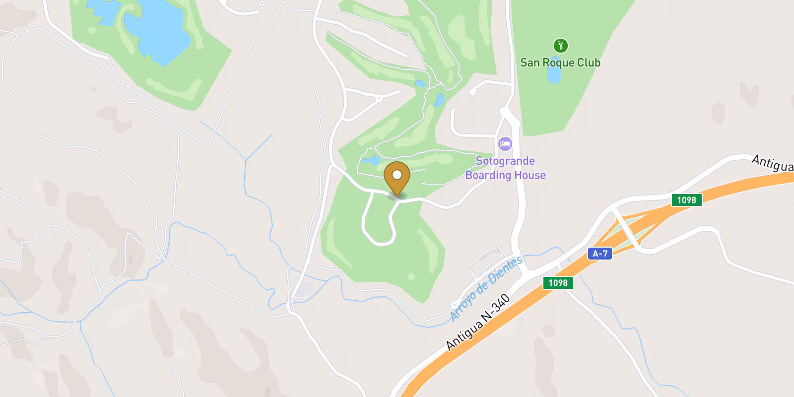 Mapa — Adosados en San Roque Club, Sotogrande