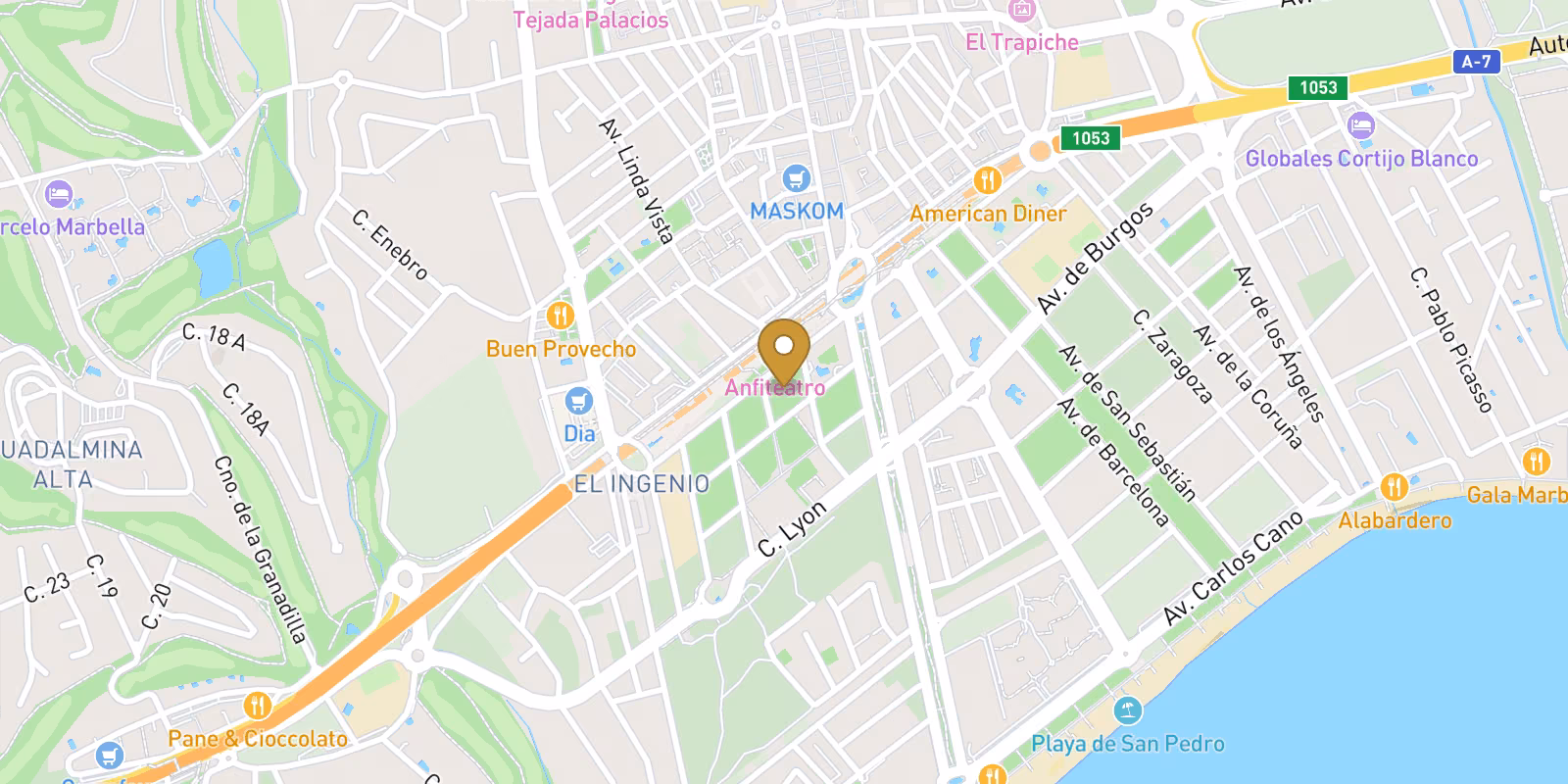Mapa — Apartamentos de Lujo en San Pedro de Alcántara