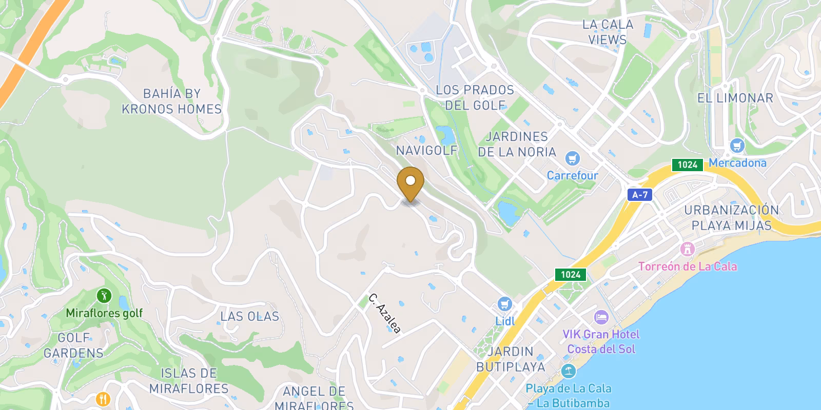 Mapa — Residencia de nueva construcción en La Cala de Mijas: vida moderna junto al mar