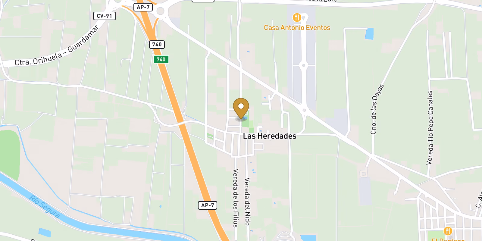 Mapa — Vivienda en Las Heredades, Almoradi