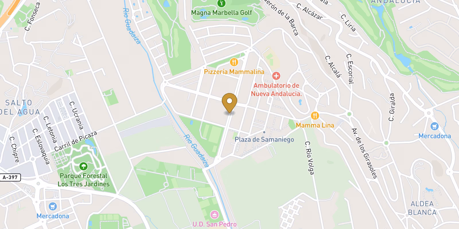 Mapa — Apartamentos de Obra Nueva en Nueva Andalucia