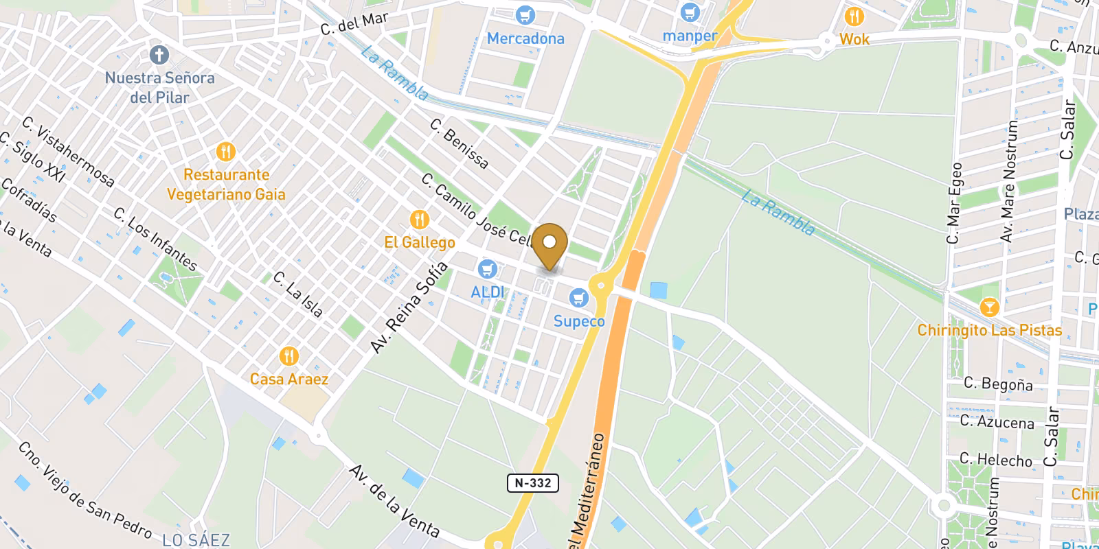 Mapa — Residencial de Obra Nueva en Pilar de la Horadada