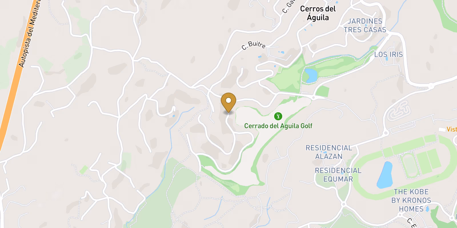 Mapa — Exclusivo Complejo con las Mejores Vistas del Golf y el Mar en Mijas