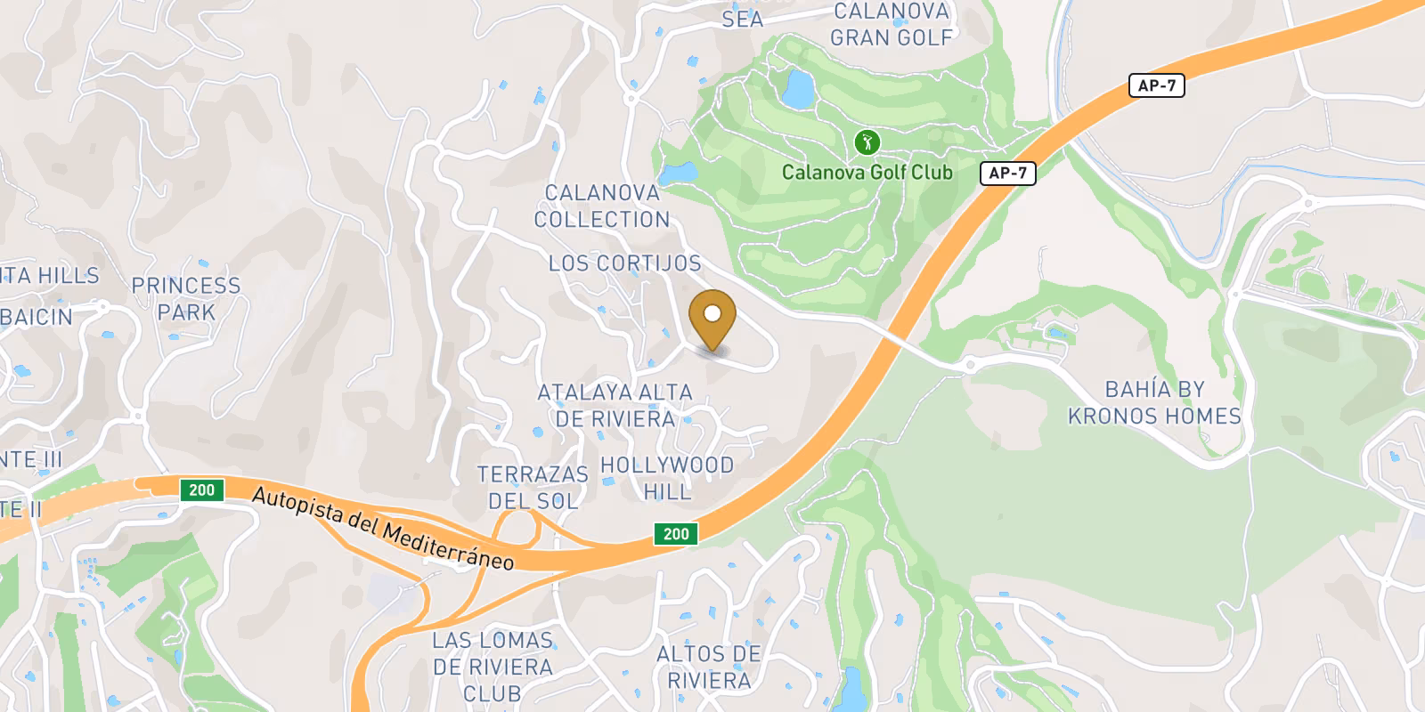 Mapa — Villas de Lujo de Obra Nueva en Cala de Mijas