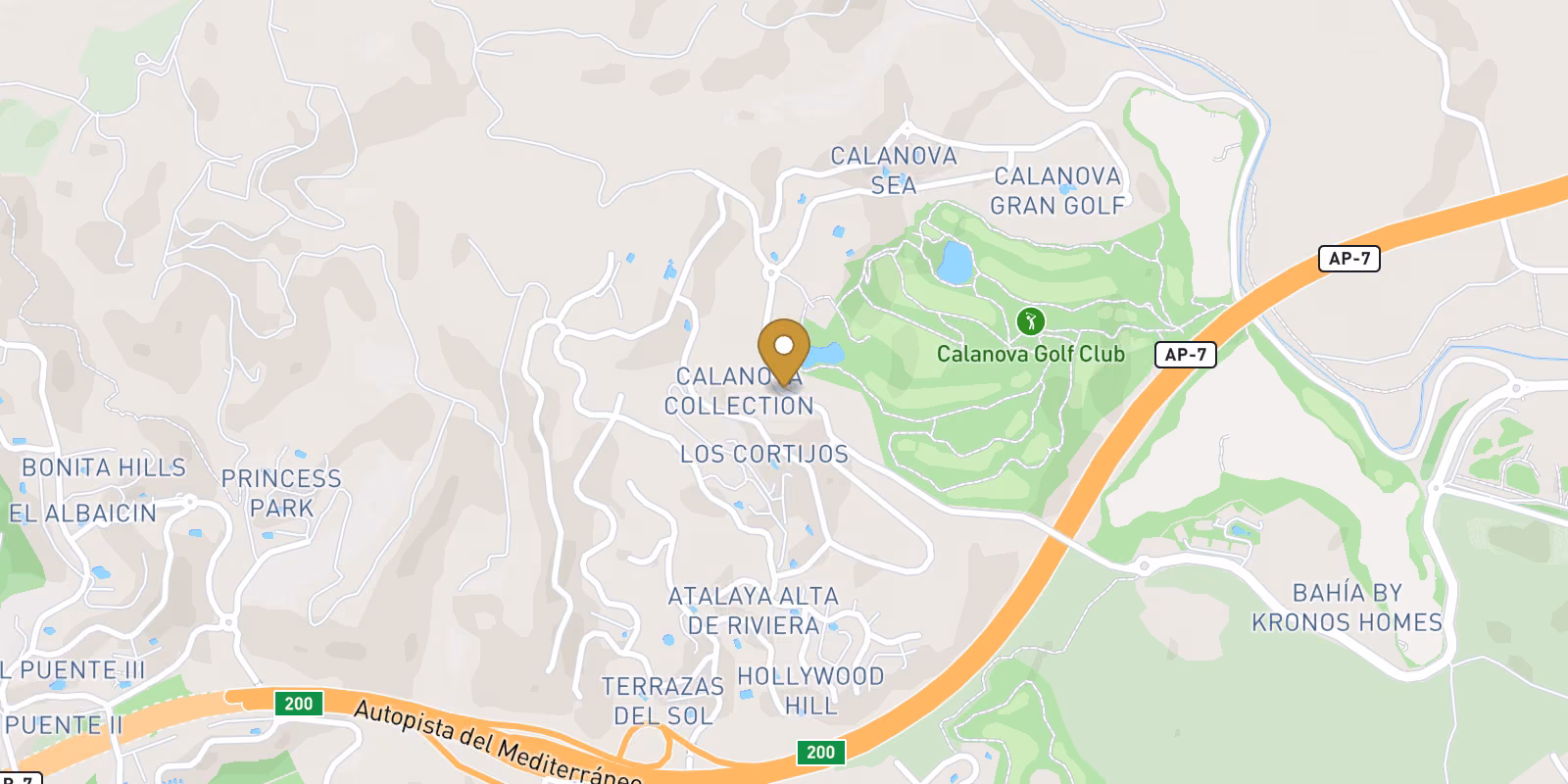 Mapa — Complejo Residencial de Obra Nueva en Calanova Golf, Mijas