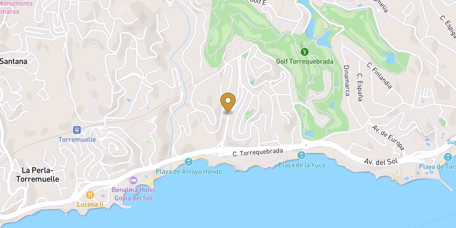 Mapa — Residencial de Obra Nueva con Vistas al Mar en Benalmadena