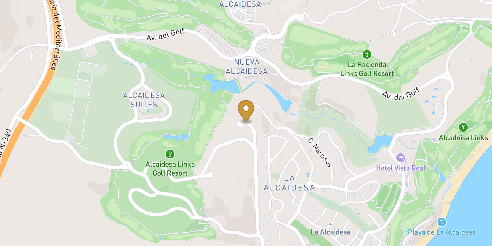 Mapa — Viviendas en Alcaidesa, San Roque