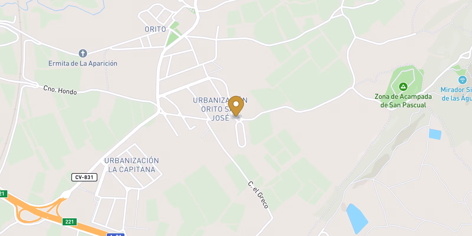 Mapa — Villas en La Capitana, Monforte del Cid