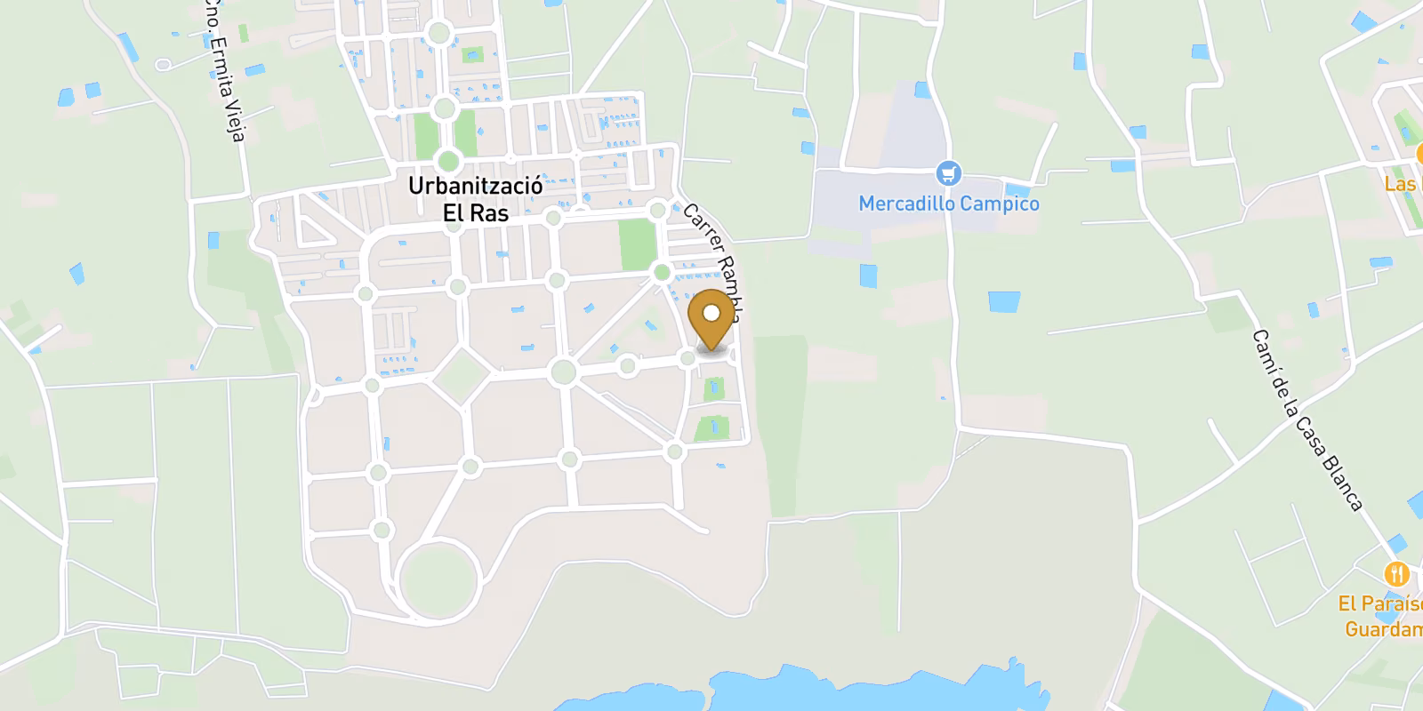 Mapa — Apartamentos en El Raso, Guardamar del Segura