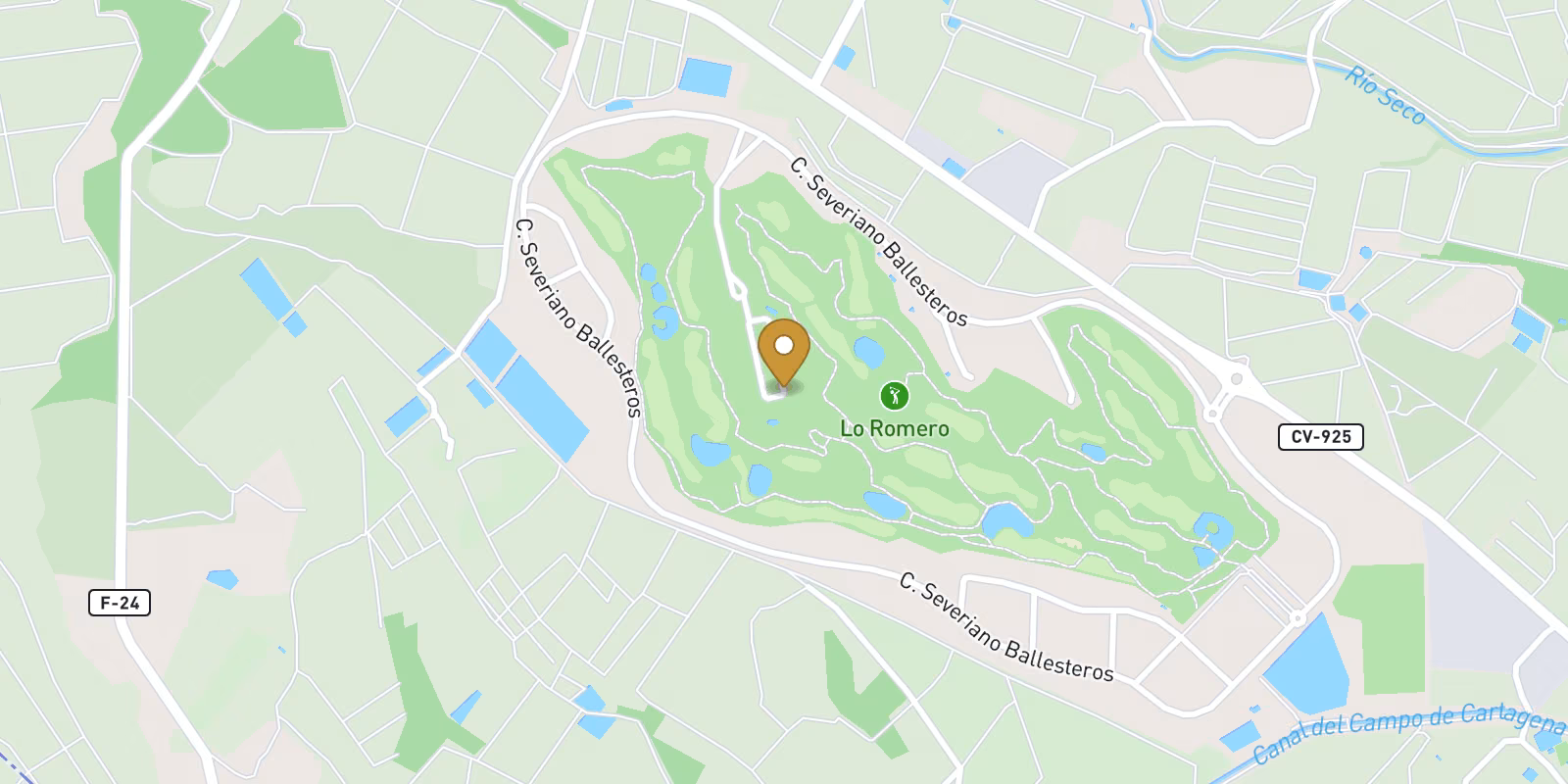 Mapa — Residencial de Obra Nueva en Pilar de la Horadada Junto al Campo de Golf