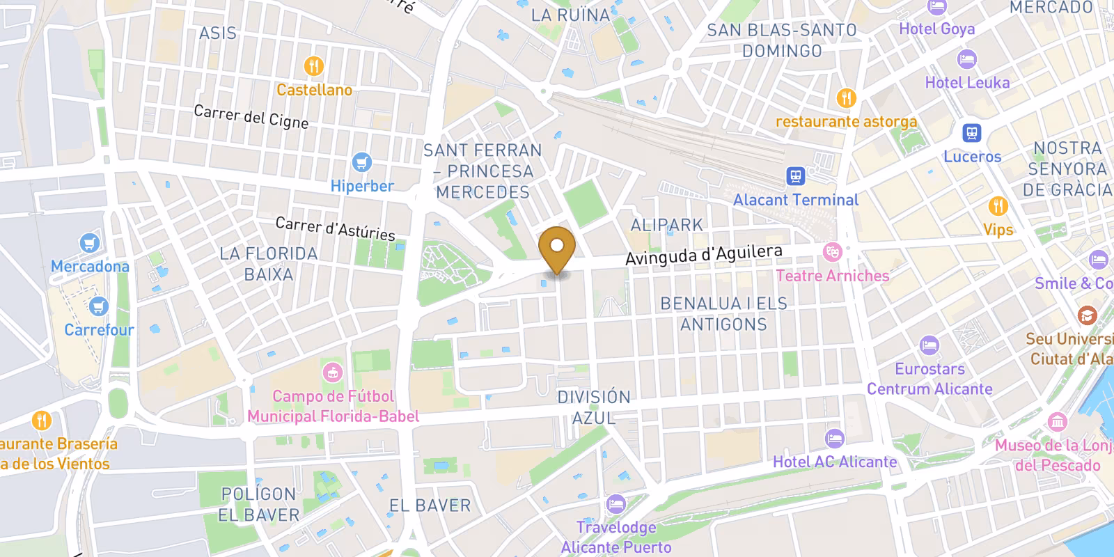 Mapa — Plantas bajas en Carolinas Bajas, Alicante