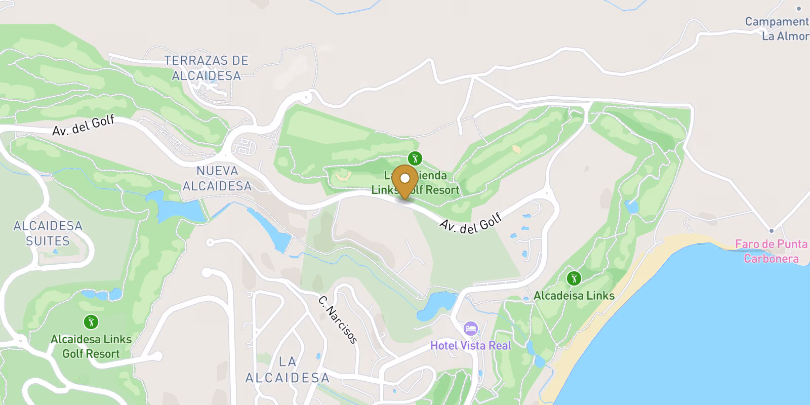 Mapa — Viviendas en La Hacienda Golf, San Roque