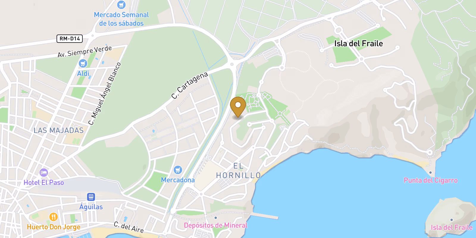 Mapa — Complejo Residencial de Obra Nueva en Aguilas