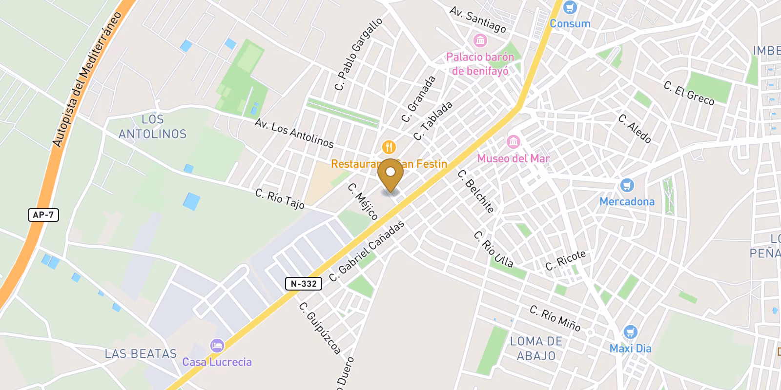 Mapa — Residencial de Obra Nueva en San Pedro del Pinatar