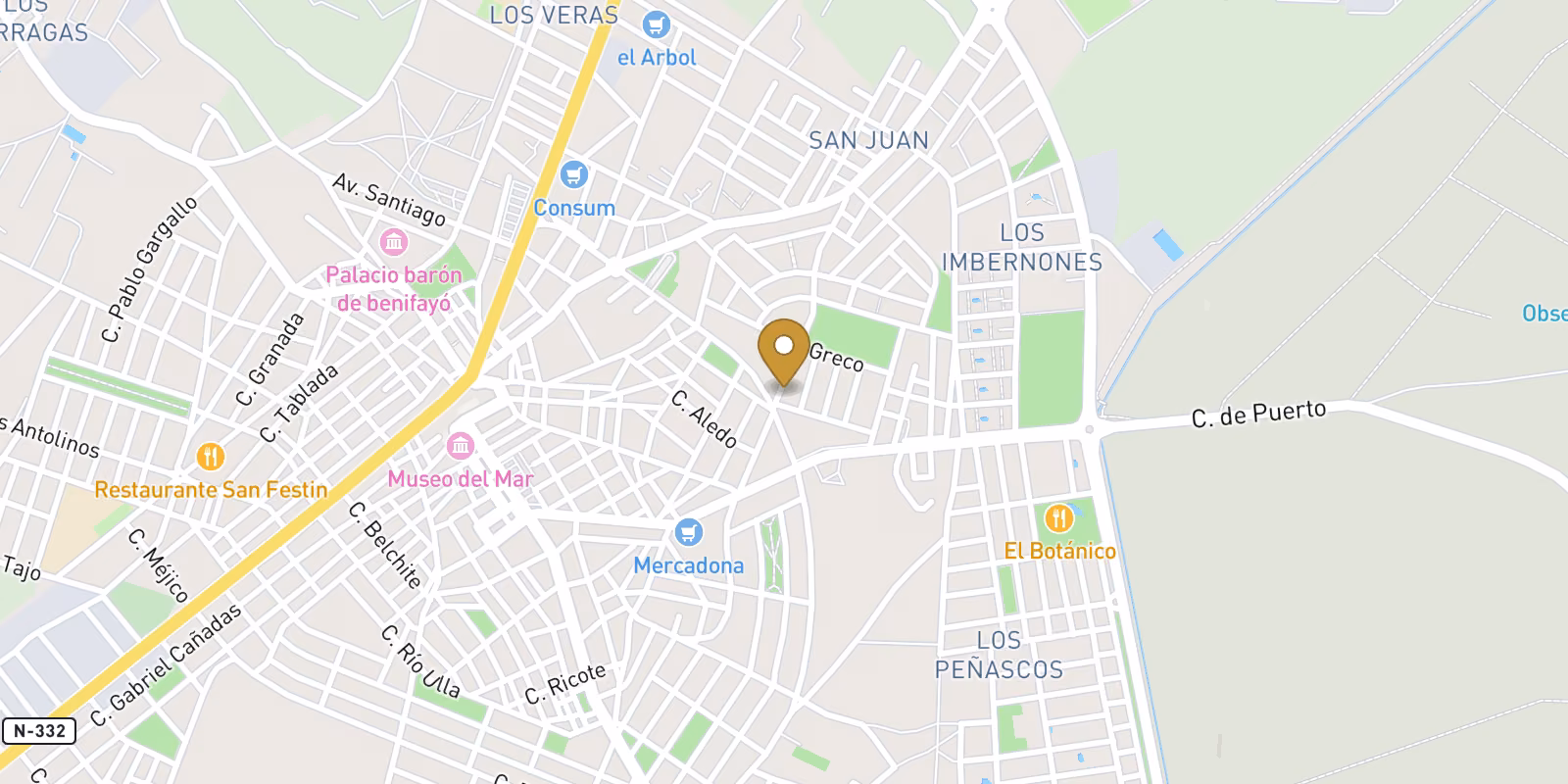 Mapa — Bungalows de Obra Nueva en San Pedro del Pinatar