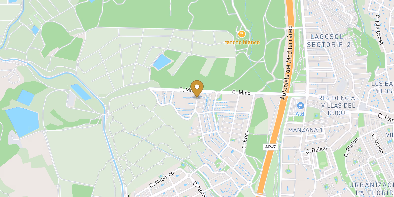 Mapa — Town house en Entre Golf, Orihuela Costa