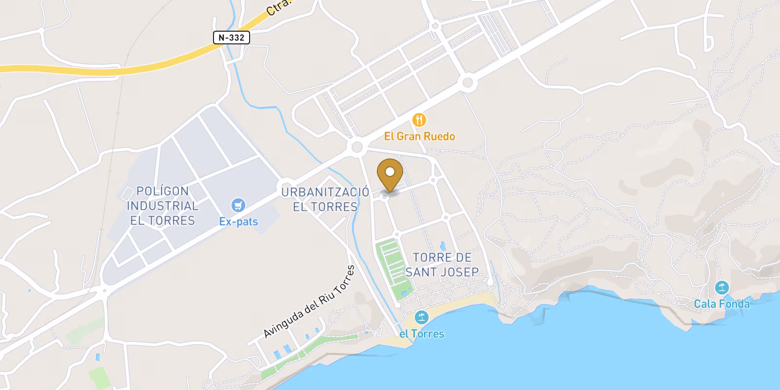 Mapa — Plantas bajas en Playa del Torres, Villajoyosa
