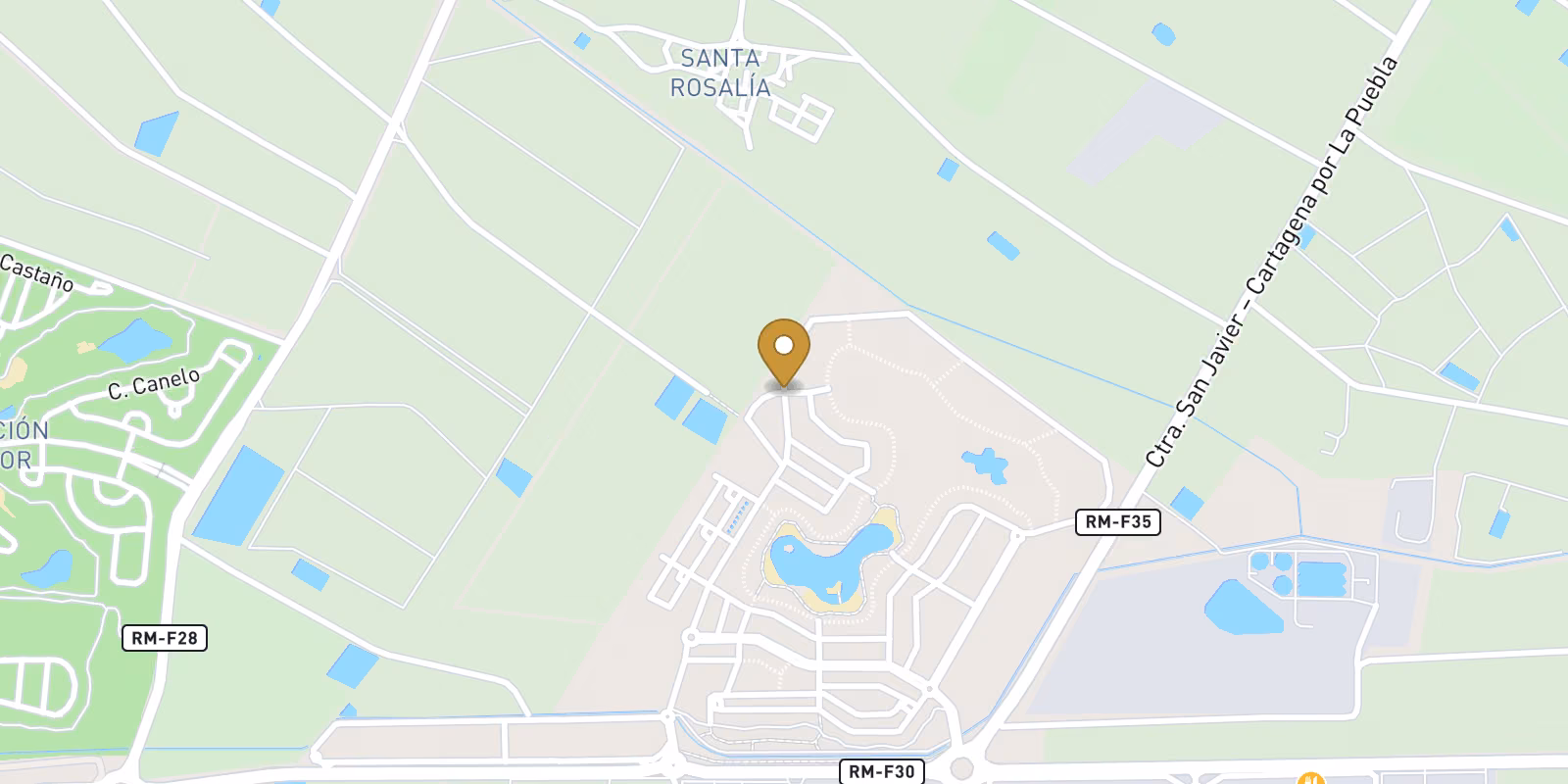 Mapa — Villas de Obra Nueva en Complejo Privado en la Provincia de Murcia
